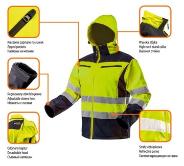 Рабочая куртка Softshell с капюшоном XL NEO 81-700-XL