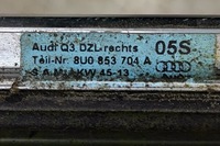 фото thumb №5, Audi q3 8u правая сторона крыша молдинг отделочная 8u0853704a 2.0 дизель 10