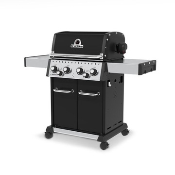 ГАЗОВЫЙ ГРИЛЬ BROIL KING BARON 490 IR ЧЕРНЫЙ СЕРЕБРЯНЫЙ 4 ВЕРТОВЫЕ ГОРЕЛКИ БЕСПЛАТНО