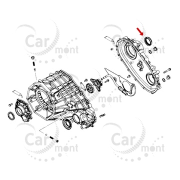 Uszczelniacz reduktora wału L200 KL PAJERO SPORT KS FIAT FULLBACK 3231A015