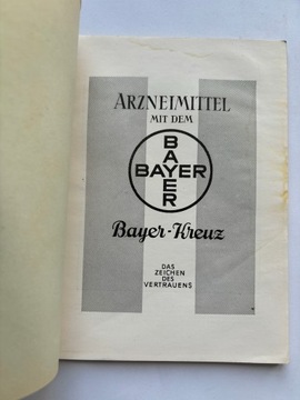 BAYER 1936 KATALOG PRODUKTÓW LEKI