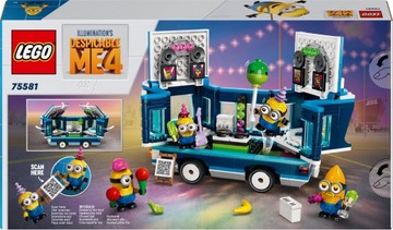 LEGO 75581 Набор «Тусовый автобус MINIONS» «Кирпичики» на 7 лет в подарок + сумка