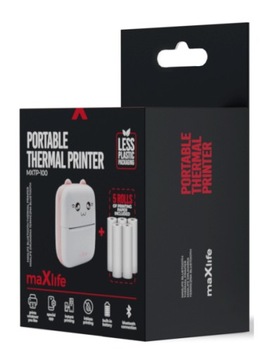 DRUKUŚ MINI KOTEK PINK Термопринтер BLUETOOTH + 5 терморулонов