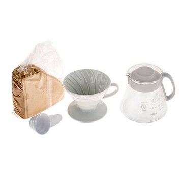 Hario V60-02 белый кофейный набор Drip Filter Server