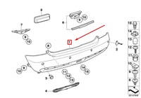 фото thumb №5, Mini cooper s r53 rear бампер cover 51121177902 1177902