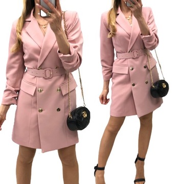SUKIENKA ŻAKIETOWA SOHO PREMIUM __ pudrowy róż ___ 46