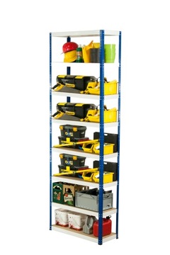 Regał metalowy magazynowy stojak HELIOS 270x100x50cm 8Px350kg SOLIDNY WYSOK