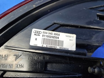 фото thumb №8, Audi a3 s3 8v 5d лампа задня права праві зад оригінал w крило 8v4945096a