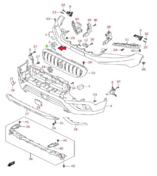 фото thumb №4, Заглушка фаркоп запчасть нижняя suzuki s-cross 2016-2021