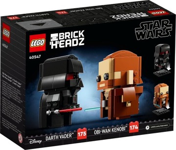 LEGO 40547 BrickHeadz Оби-Ван Кеноби и Дарт Вейдер