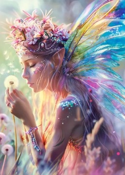 Головоломка 260 головоломка сказки эльфийская колдуня Natura Meadow Fantasy 8+ Castor