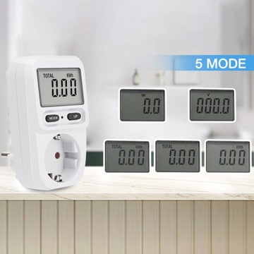 Power Meter Ваттметр Измеритель электрической мощности с подсветкой в ​​ваттметре