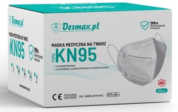 МАСКА ЗАЩИТНАЯ МАСКА KN95 FFP2 20 шт.