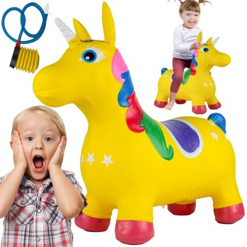 БОЛЬШОЙ НАДУВАННЫЙ РЕЗИНОВЫЙ НАСОС UNICORN HORSE SOFT ДО 140 КГ