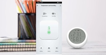 Датчик температуры и влажности ZigBee TUYA LCD Smart Life Домашний гигрометр
