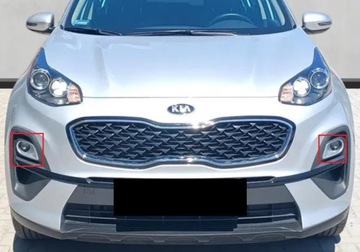 фото thumb №11, Kia sportage 4 iv рестайлінг 2018-2021 рамки протитуманні фари сріблястий оригінал