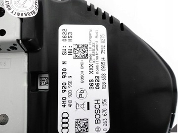 фото thumb №7, Audi a8 s8 4h0 d4 рестайлинг 13-17 спидометр приборы лимузин длинный 4.0 tfsi km/h eu