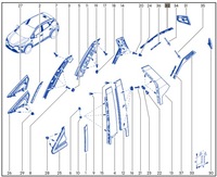 фото thumb №4, Nowa оригинальная молдинг крыла задняя правый оригинальный номер aso renault captur ii