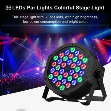 Сценический светильник 36Вт DMX512 36 светодиодов