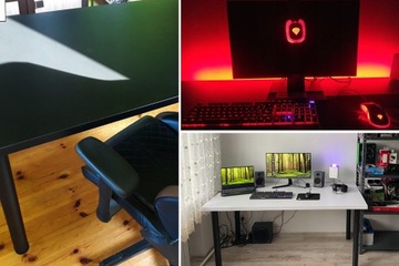 ИГРОВОЙ СТОЛ 160x80 ЧЕРНЫЙ СВЕТОДИОД КРУПНОГО ПРОИЗВОДИТЕЛЯ