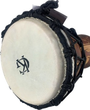 KG Djembe DJZC 30-B2 Elephant Dark Red Burn Текстура