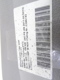 Bmw 5 f11 kombi 10-17 сидіння sport заднє сидіння обшивки сіра шкіра eu 24 tys km Зі Шроту, фото thumb