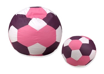 Трехцветный ПУФ BALL 80см + подставка для ног EGATO