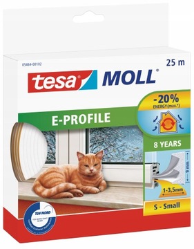 Самоклеящийся уплотнитель для окон ПВХ tesa E 25м.