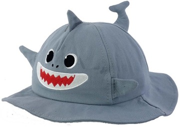 Kapelusz Dziecięcy SHARK Bucket Hat Rekin Szary