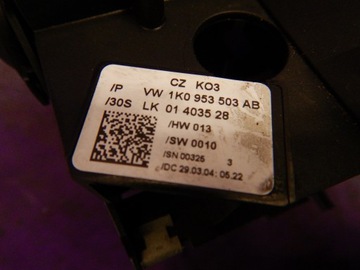 фото thumb №6, Seat altea 04-09 переключатель комбинированный света 1k0953519a