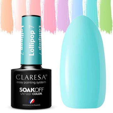 CLARESA HIT пастель LOLLIPOP 7 Гибридный лак для ногтей