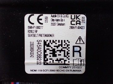 фото thumb №7, Pas безпеки натягувач праві зад s45a0c68202 м-пакет bmw 4 i4 g26 24r