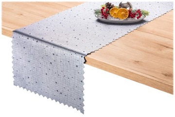 Дорожка ДВУСТОРОННЯЯ 40x160 CHRISTMAS SILVER темно-синий Milky WAY