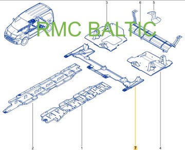 фото thumb №15, Нова оригінальний номер захист шасі renault kangoo ii mercedes citan nissan kubistar
