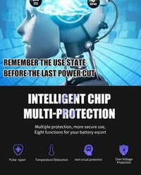 фото thumb №12, Зарядний пристрій акумуляторів автомобільних 12v-24v w pełni автоматична 12v 10a цифровий зарядний пристрій автомобільна