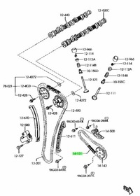фото thumb №1, Ланцюг насоса масла oem mazda mx-5 2.0l nc 05-14 / 3 5 6 lf / cx-7 2.5l