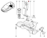 фото thumb №8, Труба заливная горловина топлива renault scenic iii 2.0 dci 172210009r