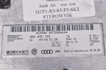 фото thumb №7, Блок керування модуль mmi 4e0035729 audi a6 c6 3.0 tdi 225 km 04-08