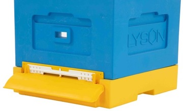 Wylotek z zatyczką do dennic plastikowych i styropianowych Łysoń kol. żółty