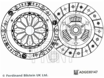 фото thumb №2, Набор сцепления синий print adg030147