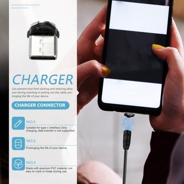 8 шт. ПОРТАТИВНЫЙ МАГНИТНЫЙ АДАПТЕР USB-C из ПВХ