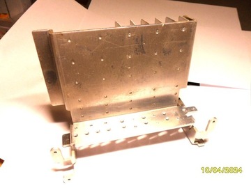 Radiator aluminiowy 165 mm x 60 mm , wys.125 mm, gr. blachy 3 mm