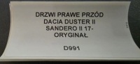 фото thumb №4, Двері правий перед dacia duster ii sandero ii 17- оригінал