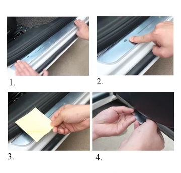фото thumb №11, Цветные наклейки пороговые led do subaru ascent