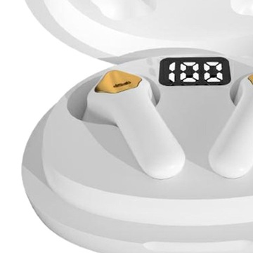 Wodoodporne słuchawki stereo do gier z redukcją szumów Cyfrowy wyświetlacz LED w kolorze białym
