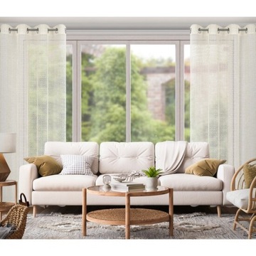 ЛЕГКАЯ СЕТОЧНАЯ ШТОРА LARA BOHO ECRU 140x250см