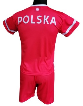 Komplet strój piłkarski Reprezentacja Polski 110cm