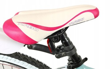 Детский горный велосипед для девочек MTB Turbo 10–14 лет бирюзово-розовый 24 дюйма