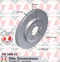 фото thumb №2, Тормозные диски тормозные колодки zimmermann sport перед mini r50 r53