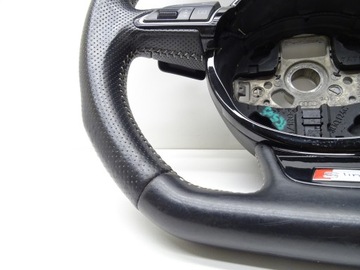 фото thumb №7, Руль кожа срезанная лепестки мульти 8v0419091s audi a3 8v s-line